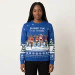 Santa Reindeer Cycling Womens Ugly Christmas S