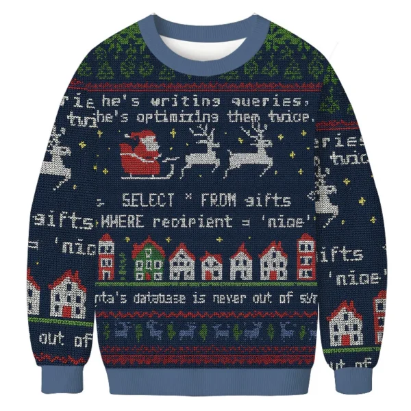 santa s database never out of sync christmas ugly sweater christmas.webp