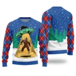 Sasquatch Alien Ugly Christmas Sweater For Wom