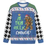 Sasquatch Mens Plus Size Ugly Christmas Sweate