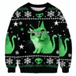 Save If You Secretly An Alien Cat Meme Christm