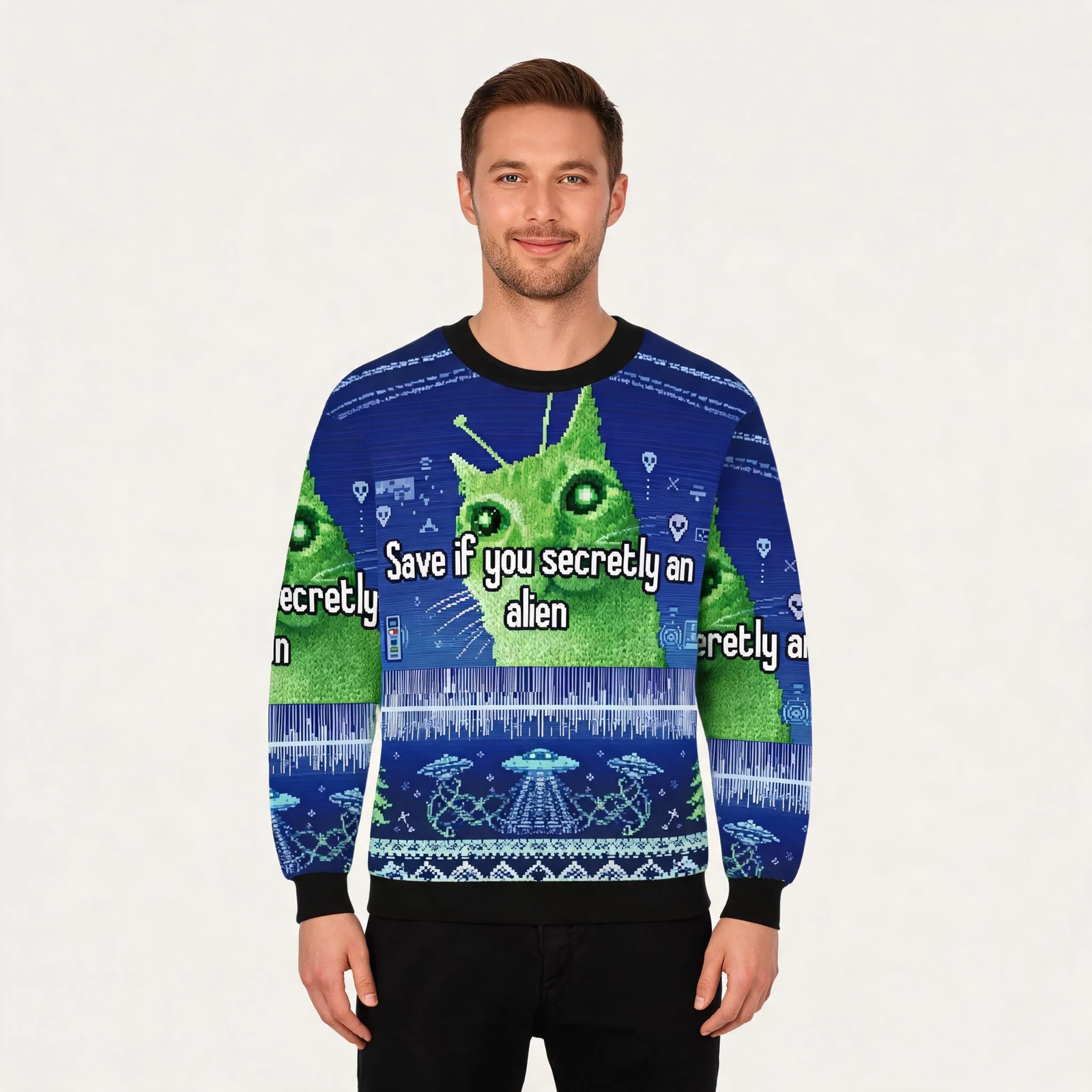 Save If You Secretly An Alien Cat Meme Christm Save If You Secretly An Alien Cat Meme Christm