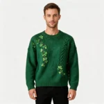 Shamrock Graphic Saint Patrick’s Day Sweater H