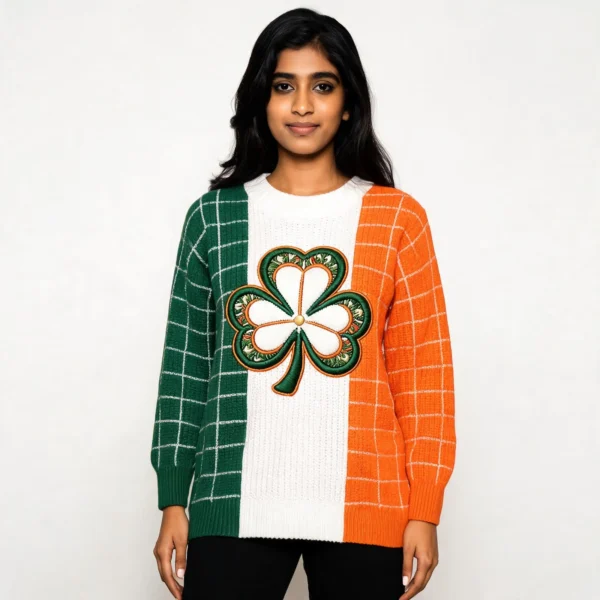 Shamrock Holiday Sweater Saint Patrick’s Day C