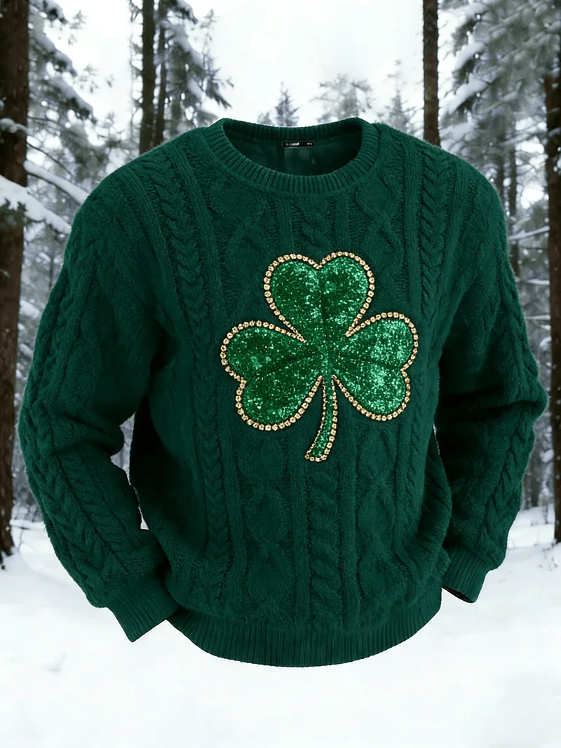 shamrock sequin sweater st patricks day outfit irish pride glitter.webp shamrock sequin sweater st patricks day outfit irish pride glitter.webp