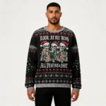 Skeleton Look At Me Being Festive Christmas Ug