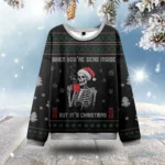 Skeleton When You’re Dead Inside Ugly Christma