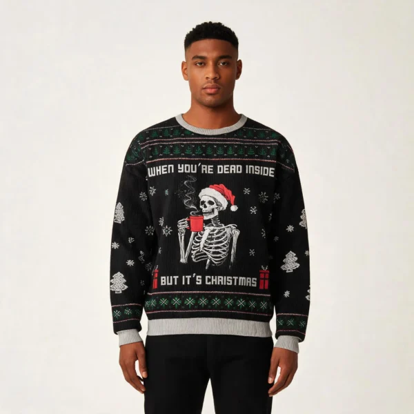 Skeleton When You’re Dead Inside Ugly Christma