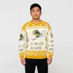 Skiing Alligator Ski You Later Alligator Ugly