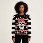 Skull Creepmas Ugly Christmas Sweater Dark Hum
