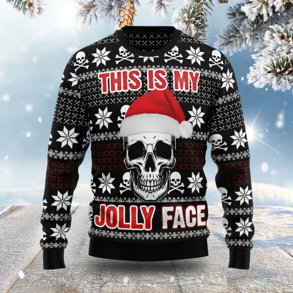 skull this is my jolly face ugly christmas sweater holiday wear.webp