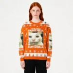 Smart Fella Or Fart Smella Cat Christmas Ugly