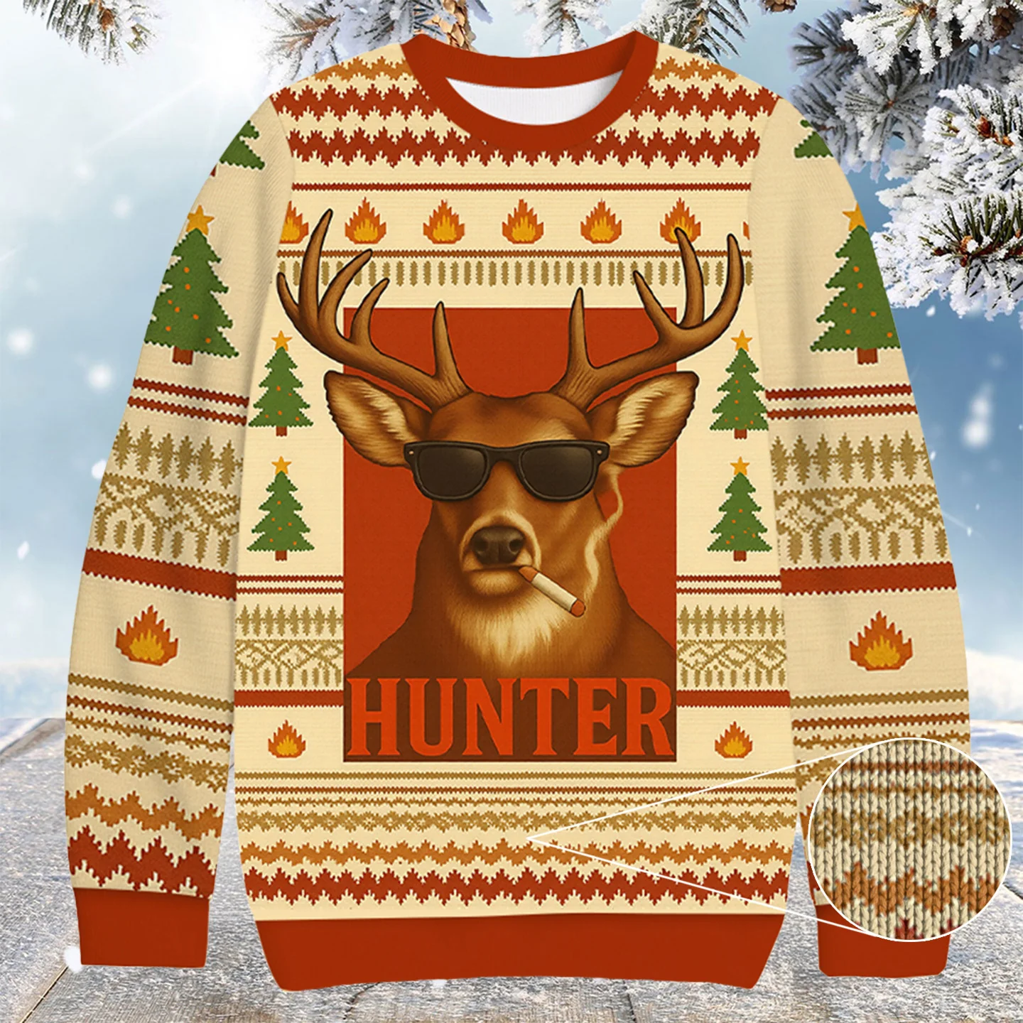 smoking deer hunter christmas ugly sweater christmas gift forolder.webp smoking deer hunter christmas ugly sweater christmas gift forolder.webp