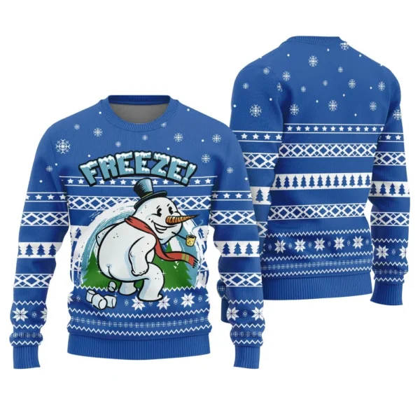 snowman inappropriate ugly christmas sweater for women lovely.webp