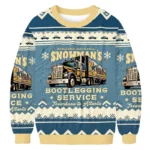 Snowmans Bootlegging Service Ugly Sweater Xmas