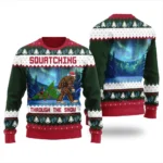 Squatching Through The Snow Bigfoot Christmas