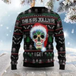 Sugar Skull Ugly Christmas Sweater Skull Theme