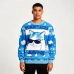 Sunglasses Cat Christmas Ugly Sweater Holiday