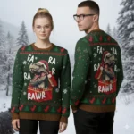 T Rex Dinosaur Ugly Christmas Sweater Animal T