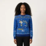 Tacky Menorasaurus Rex Hanukkah Holiday Sweate