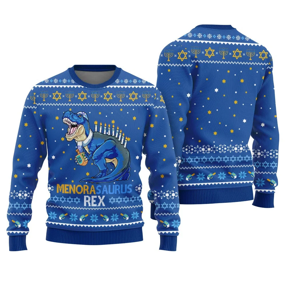 tacky menorasaurus rex hanukkah holiday sweater soft cotton.webp tacky menorasaurus rex hanukkah holiday sweater soft cotton.webp