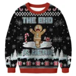 The End Cookie Man Fun Christmas Ugly Sweater Xmas Outfits Christmas