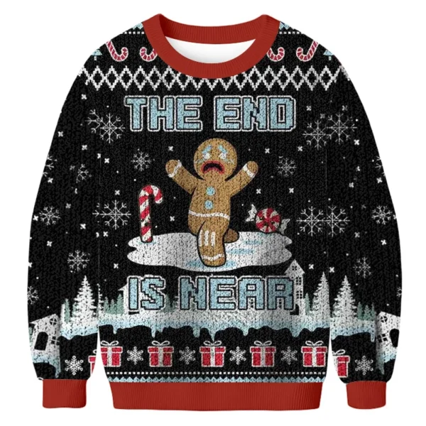 the end cookie man fun christmas ugly sweater xmas outfits christmas.webp