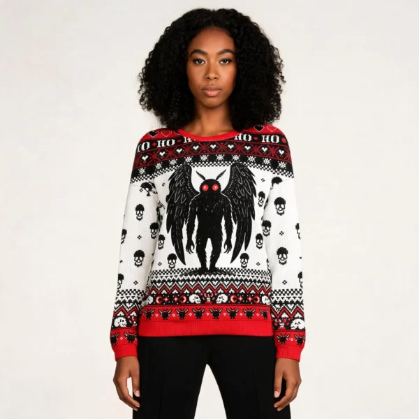 The Mothman Ugly Christmas Sweatshirts Ugly Ho