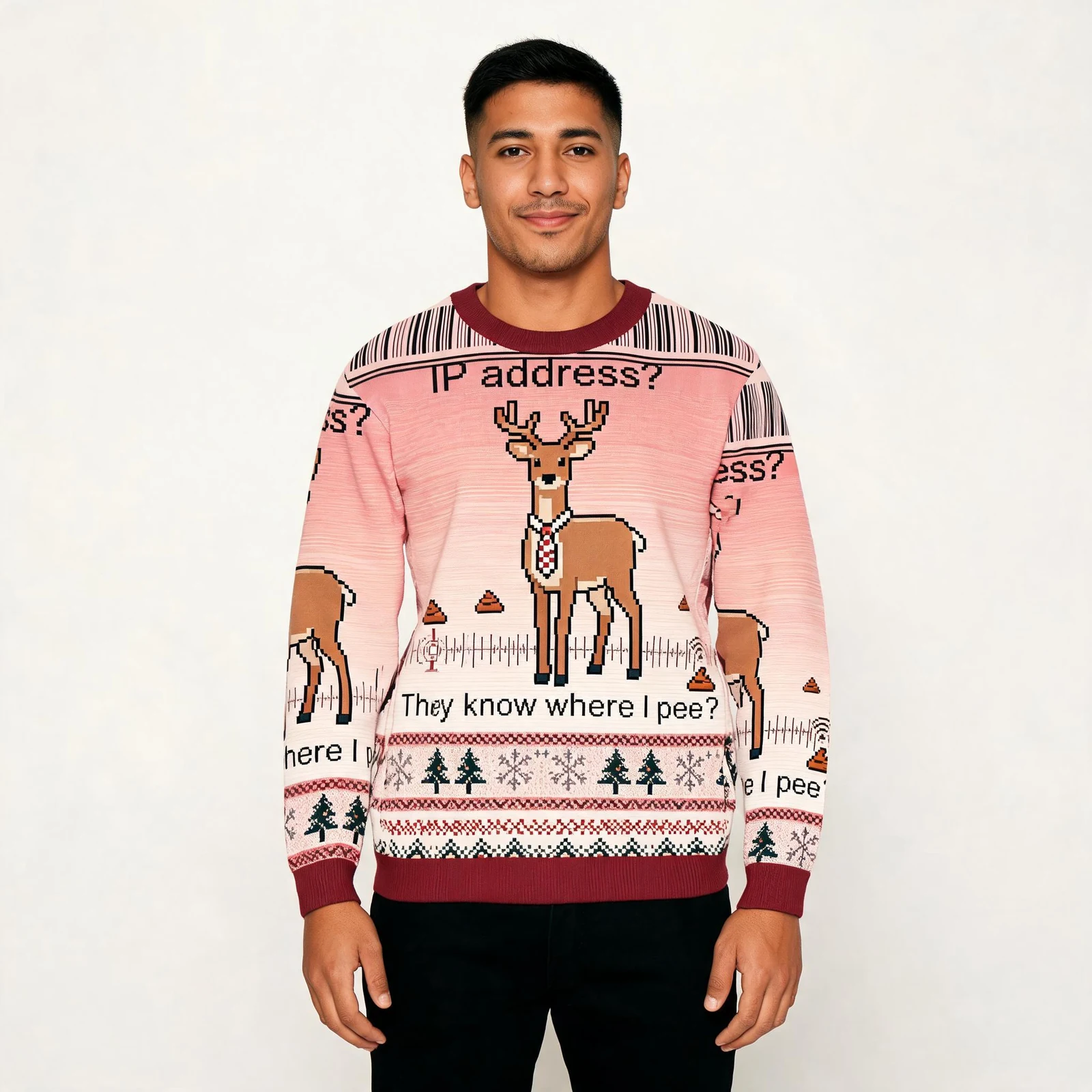 They Know Where L Pee Christmas Ugly Sweater X They Know Where L Pee Christmas Ugly Sweater X