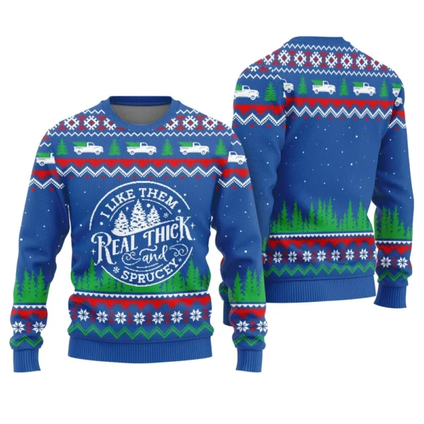 thick and sprucey christmas tree mens ugly sweater best christmas.webp