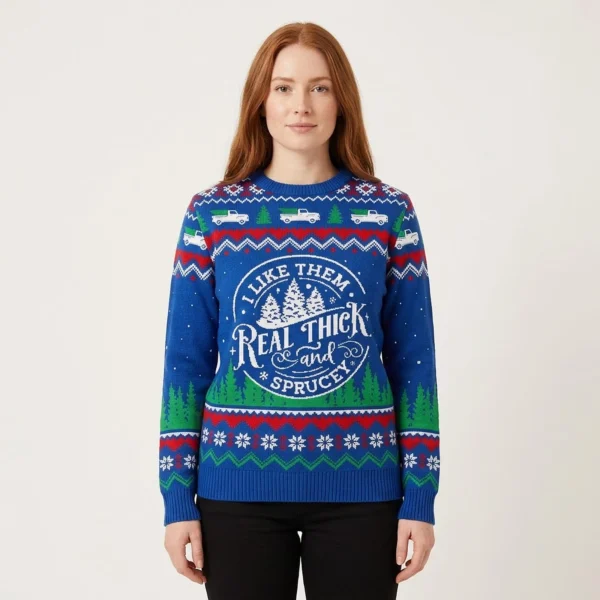 Thick And Sprucey Christmas Tree Mens Ugly Swe