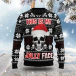 This Is My Jolly Face Ugly Christmas Sweater W