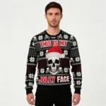 This Is My Jolly Face Ugly Christmas Sweater W
