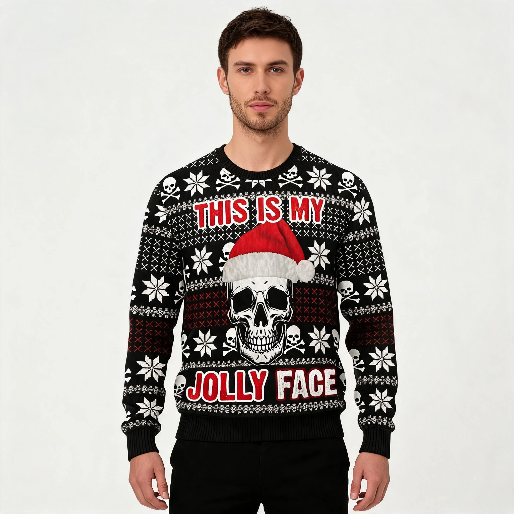 This Is My Jolly Face Ugly Christmas Sweater W This Is My Jolly Face Ugly Christmas Sweater W