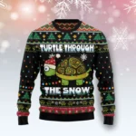 Turtle Through The Snow Ugly Christmas Sweater