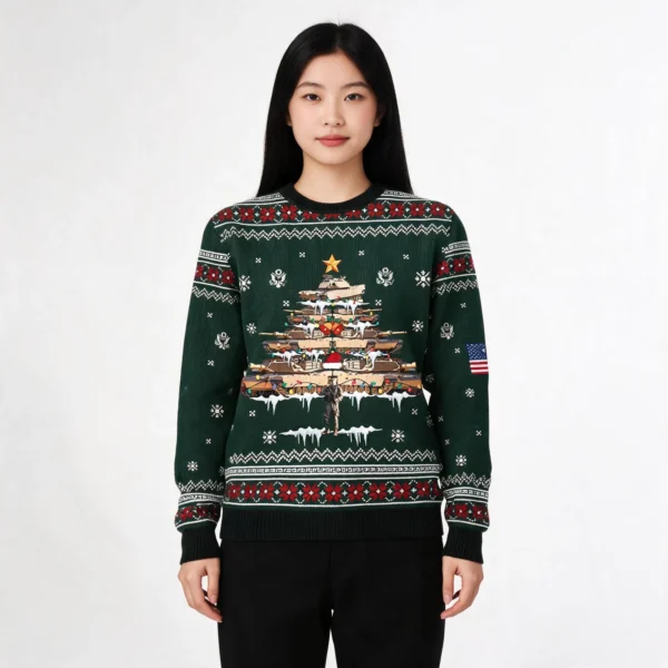 U.S. Army 250th Anniversary Christmas Ugly Swe