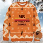 VHS Vintage Christmas Ugly Sweater Cool Xmas Clothes Secret Santa