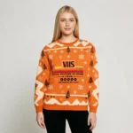 VHS Vintage Christmas Ugly Sweater Cool Xmas Clothes Secret Santa