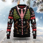 Vintage Bigfoot Ugly Christmas Sweater Mythica