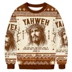 Yahweh Is King Ugly Christmas Sweater Winter A