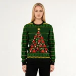 Yoga Christmas Tree Ugly Christmas Sweater Hol