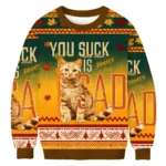You Suck And That Is Pretty Sad Cat Christmas
