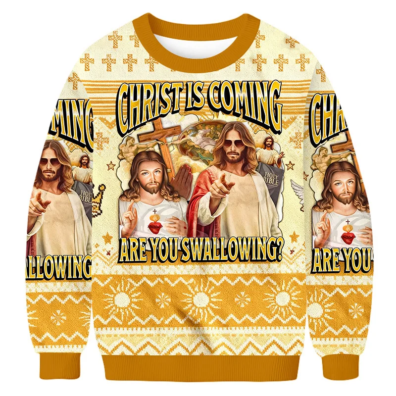 you swallowing funny jesus meme ugly christmas sweater xmas clothing.webp you swallowing funny jesus meme ugly christmas sweater xmas clothing.webp