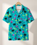 80s Memphis Ugly Hawaiian Shirt, front view of the print