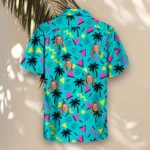 80s Memphis Ugly Hawaiian Shirt, front view of the print
