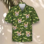 Bass & Lures Fishing Hawaiian Shirt, front view of the print