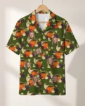 Cornucopia Harvest Thanksgiving Hawaiian Shirt, front view of the print