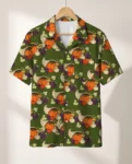 Cornucopia Harvest Thanksgiving Hawaiian Shirt, front view of the print