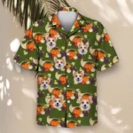 Cornucopia Harvest Thanksgiving Hawaiian Shirt, front view of the print