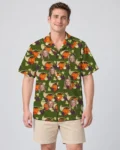 Cornucopia Harvest Thanksgiving Hawaiian Shirt, front view of the print